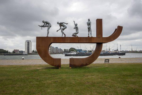 Slavernijmonument van Alex Da Costa in Rotterdam, foto van Rosanne Dubbeld