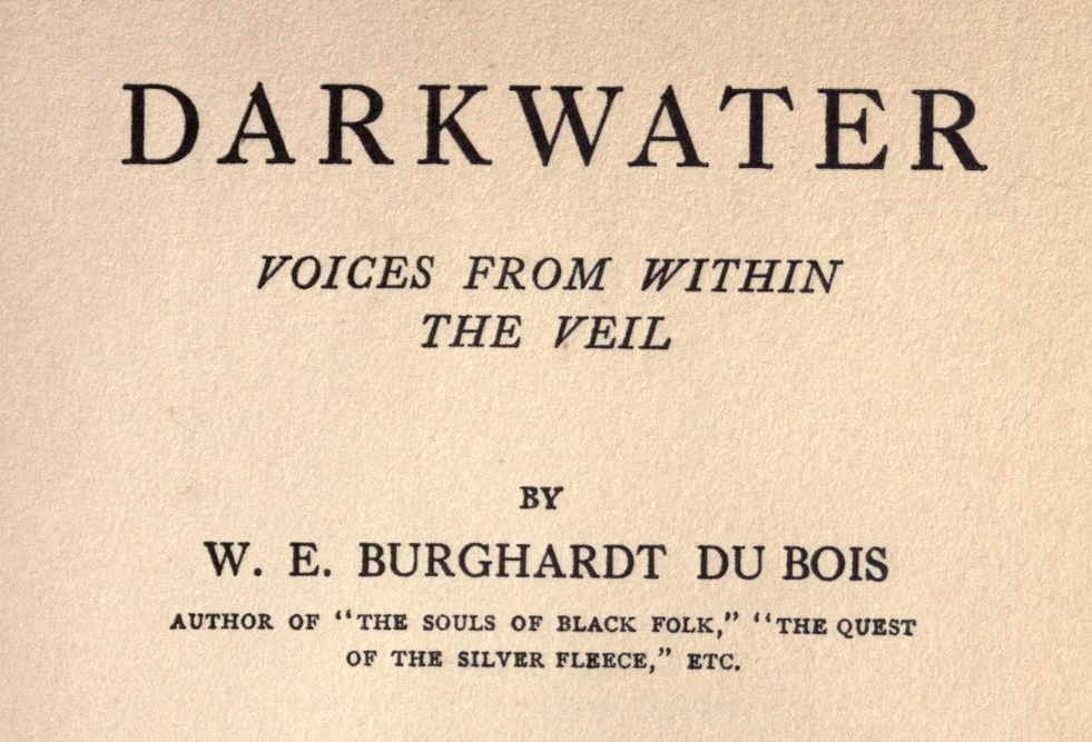 Titelpagina van Darkwater van W.E.B. Du Bois
